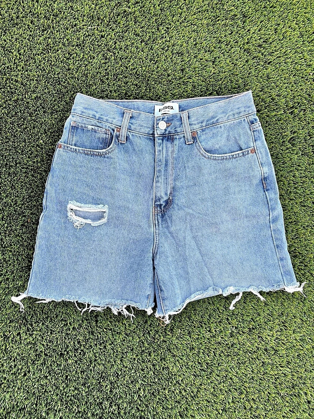 RSQ/Tilly's Distressed Denim Jean Shorts in Blue